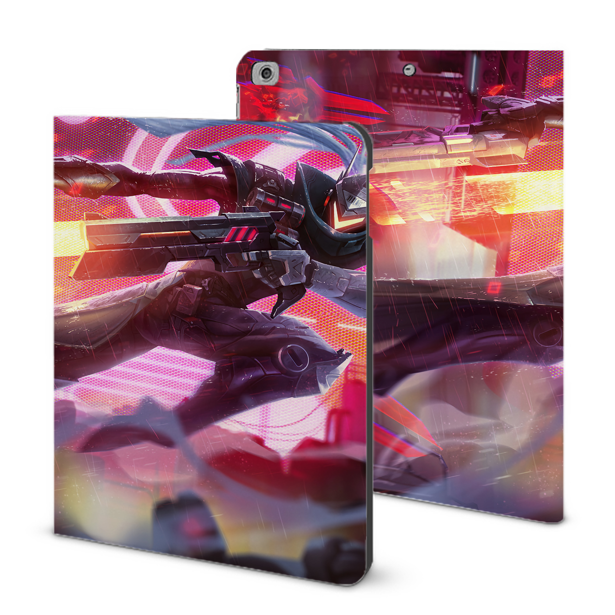 （画像用） リーグ・オブ・レジェンド League of Legends LOL IPad ケース ブック型 PUレザー TPU 耐衝撃 軽量 薄型 ペン収納なし 全面保護 IPad 各モデル対応